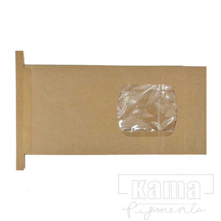 Eco Kraft Coffee bag w/ window, biodegradable 1 lb