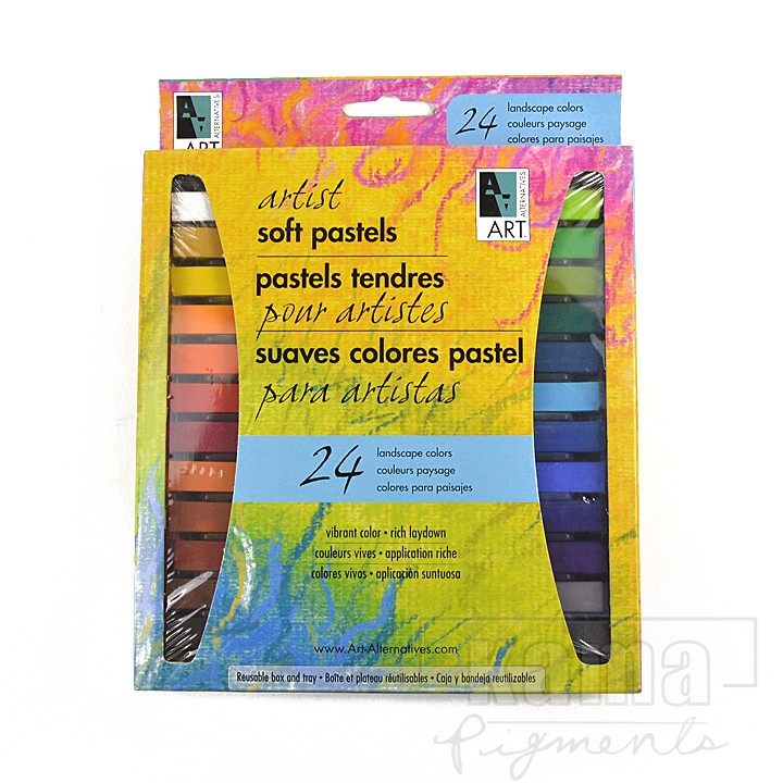 BA-PS0646, Dry pastels 24 color landscape set