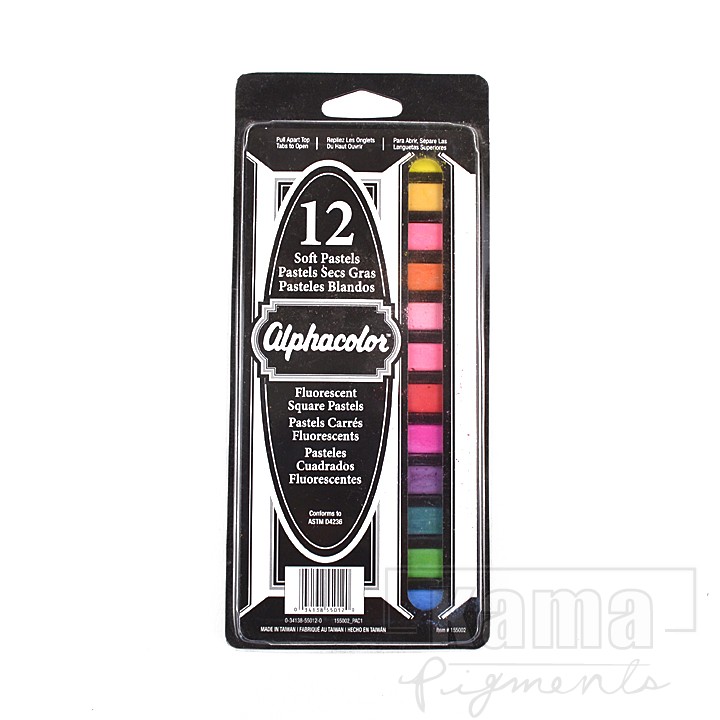BA-PS0650, Dry pastels12 color fluorescent set