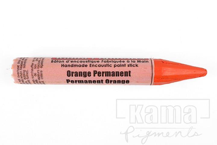 EN-202140, Encaustic Monotype Stick Permanent Orange, série 2