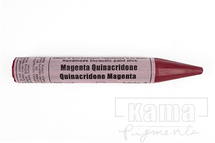 EN-203220, Encaustic Monotype Stick Quinacridone Magenta, série 3