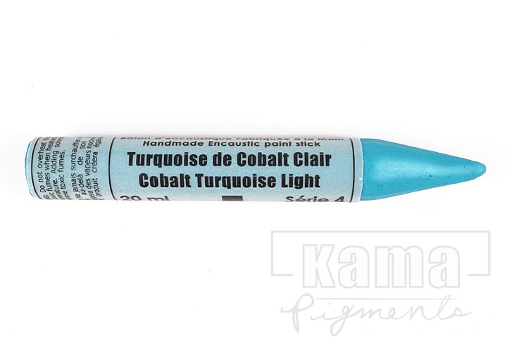 EN-204180, Encaustic Monotype Stick Cobalt Turquoise Light, série 4