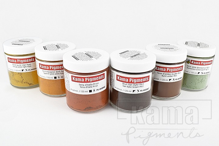 EN-PS0020, Ensemble de pigments secs no.1, couleurs de terre