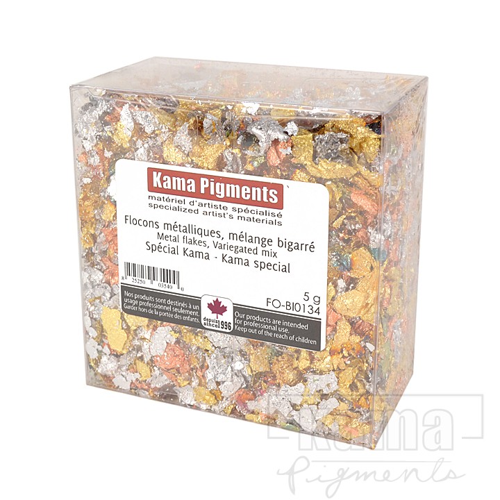 FO-BI0134-A, Metal flakes, Variegated mix : Kama special 5g box