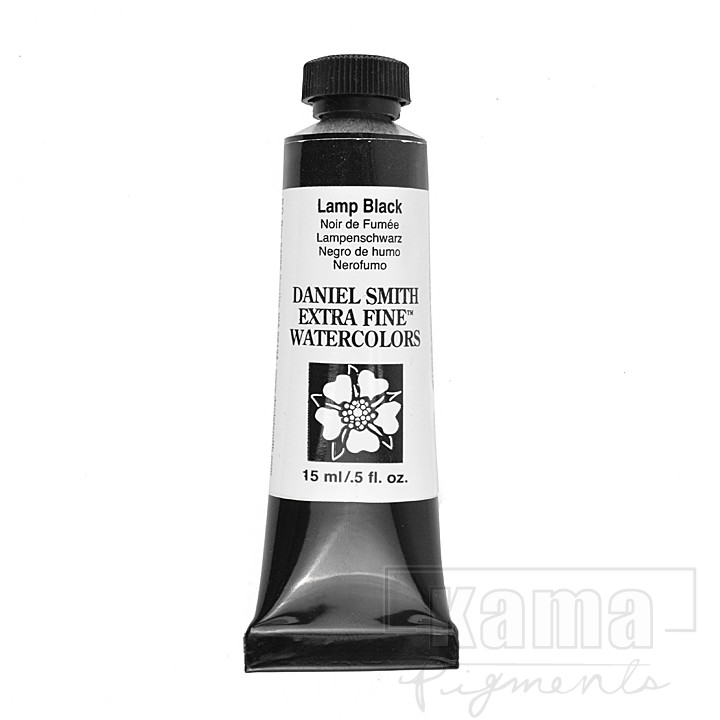 PA-DS0004, Lamp Black DS. Extra Fine Watercolor, series 1 15ml tube