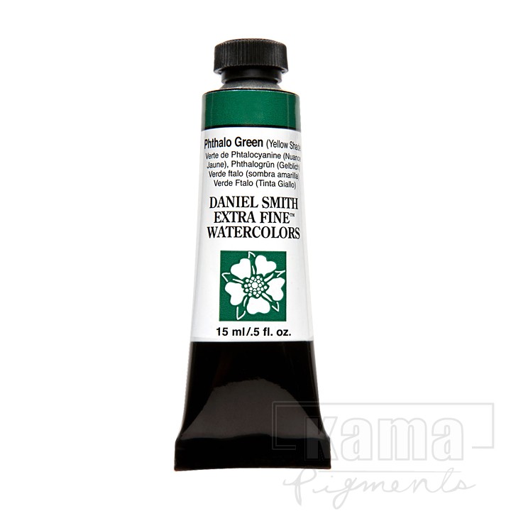 PA-DS0864, Phthalo green (ys) Daniel Smith Extra Fine Watercolor, series 2 15ml tube