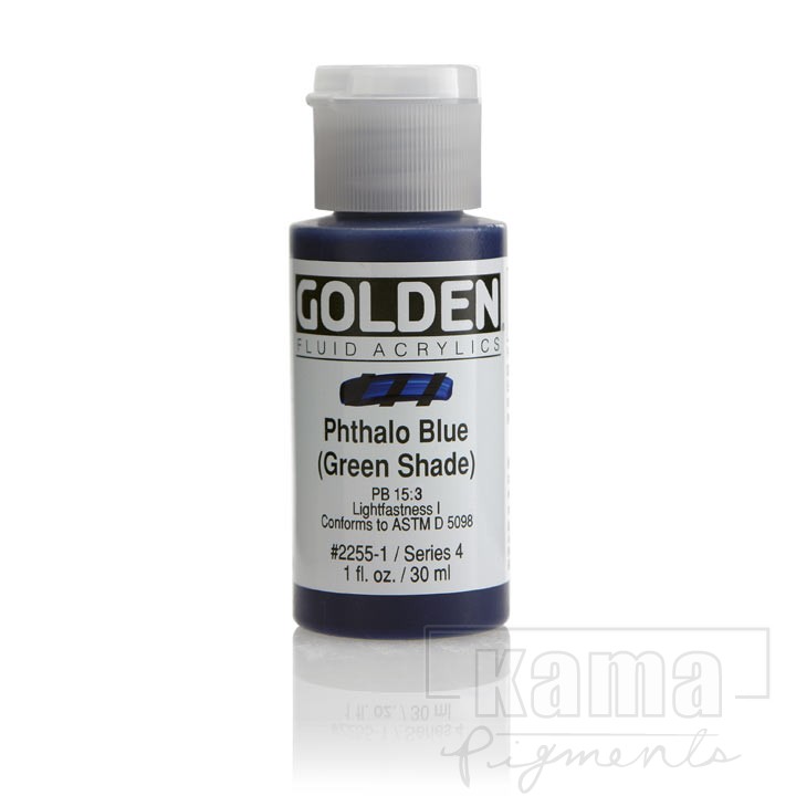 PA-GD2255, FLUID acrylic, Phthalo Blue /G.S., series 4