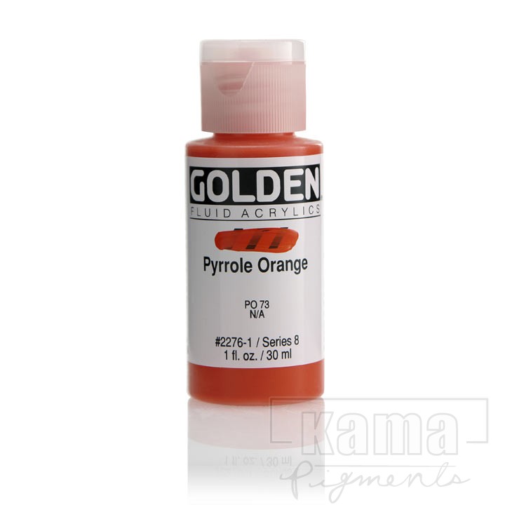 PA-GD2276, FLUID acrylic, Pyrrole Orange, series 8