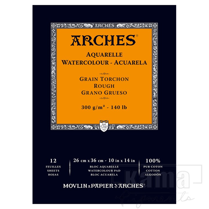 PA-TA0138, Arches tablette aquarelle torchon 10x14" 12f