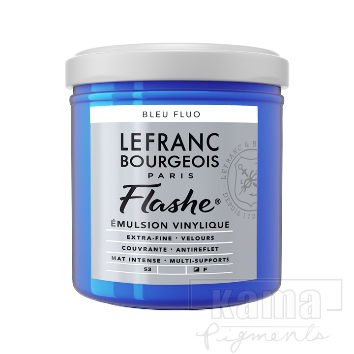 PG-LB0380-A, LB.flashe gouache fluorescent light blue