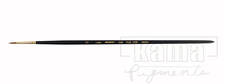 PI-AQ012R-06, Genuine Kolinsky, oil brush round n°6