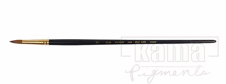 PI-AQ012R-16, Genuine Kolinsky, oil brush round n°16