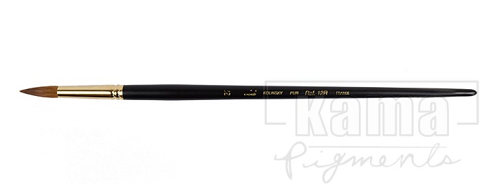 PI-AQ012R-22, Genuine Kolinsky, oil brush round n°22