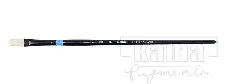 PI-PB6500-32, Aspen Synthetic Bristle Oil & Acrylic Brush -Flat, n°6