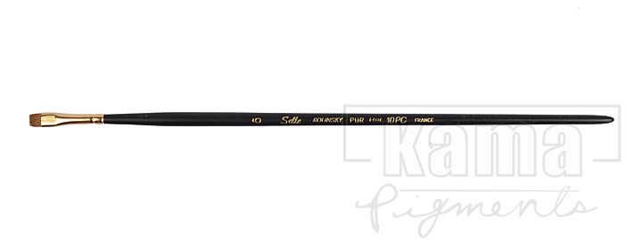 PI-PC0010-06, Genuine Kolinsky, oil brush short flat n°6