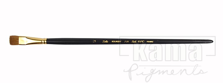 PI-PC0010-12, Genuine Kolinsky, oil brush short flat n°12