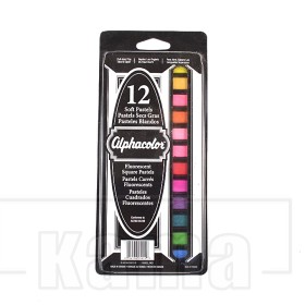 Dry pastels12 color fluorescent set