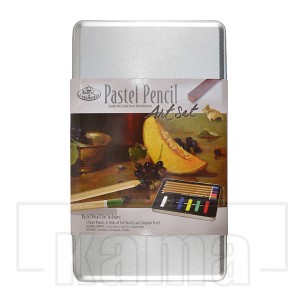 AC-CR0535, pastel pencil small tin art set Set