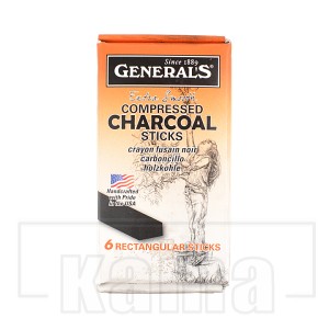 BA-FU0045, General compressed charcoal "square sticks"4B (12 box)