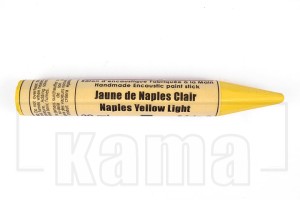 EN-202210, Encaustic Monotype Stick Naples Yellow Light, série 2