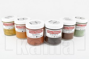 EN-PS0020, Ensemble de pigments secs no.1, couleurs de terre