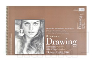 Strathmore Drawing Pad Ser.400, Medium Surface 12x18"