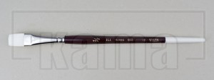 PI-HJ0950-40, HJ.950 White Taklon Flat Brush 1/2"