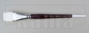 PI-HJ0950-70, HJ.950 White Taklon Flat Brush 1"