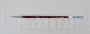 PI-HJ0990-00, HJ.990 White Taklon Script Brush n°5/0