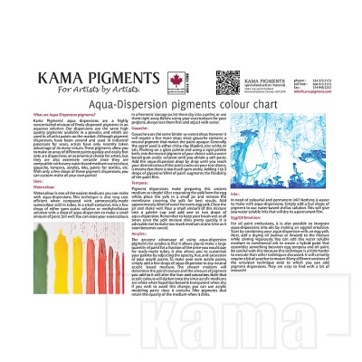 AC-CC0039, Compact Color Chart, KAMA Aqua-Dispersions (FR)