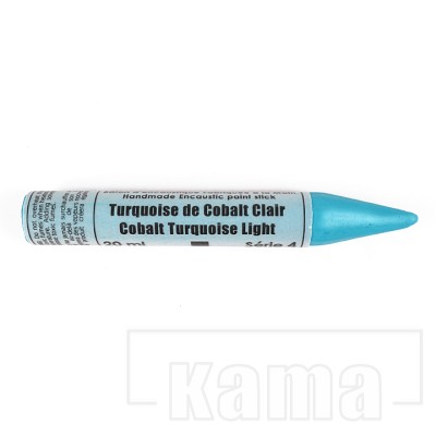 EN-204180, Encaustic Monotype Stick Cobalt Turquoise Light, série 4