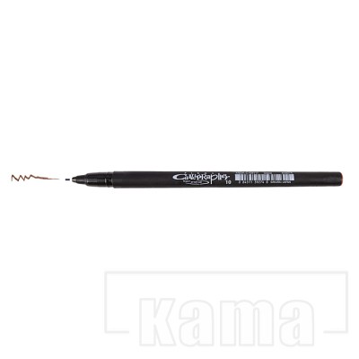FE-SK01KC-117, Sakura pigma calligraphy pen 1mm -sepia