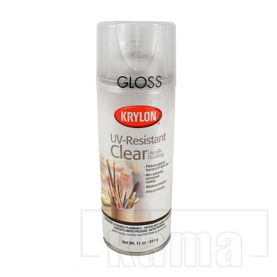 ME-VE0171, Krylon Artist Sprays:Clear Gloss UV Resistant