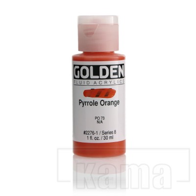 PA-GD2276, FLUID acrylic, Pyrrole Orange, series 8