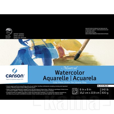 Canson Montval Watercolor pad 6x9"