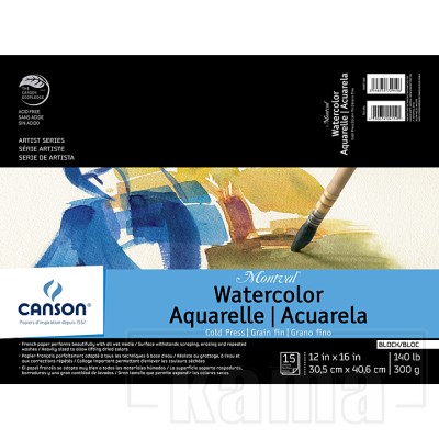 PA-TA0230, Canson Montval Watercolor pad 12x16"