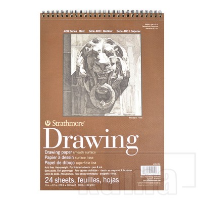 Strathmore Drawing Pad Ser.400, Smooth Surface 9x12"