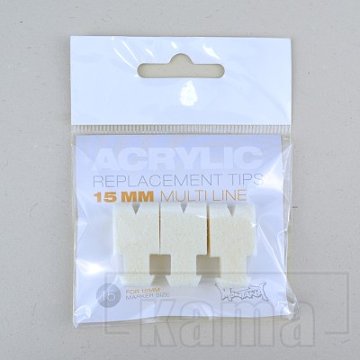 PI-MK3577-49, acrylic marker nib multihead 15mm/(3)