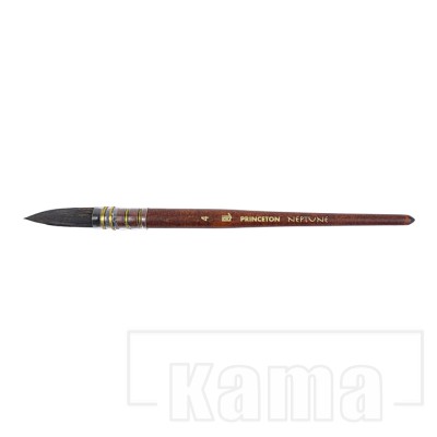 PI-PB4750-28, Neptune Synthetic Squirrel Watercolor Brush -Quill, N°4