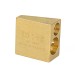 AC-AG0061, Brass Wedge Double-Hole Pencil Sharpener 