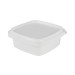 AC-BO0201, White plastic square container, tamper evident -8oz/250ml /disc. product 