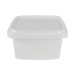 AC-BO0204, White plastic square container, tamper evident -32oz/1000ml /disc. product 