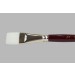 PI-HJ0950-60, HJ.950 White Taklon Flat Brush 3/4"
